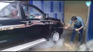 شستن ماشین با بخار شستشو وانت سه کابین با بخار بخارشویی وانت کارواش بخار وانت