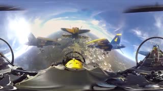 مانور هوایی جت های Blue Angels
