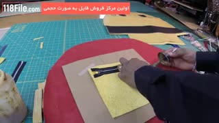 کیف چرم دوزی بصورت ساده و آسانَ