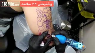 آموزش تاتو روی بدن-www.118file.com