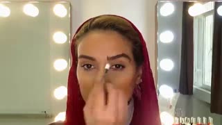 آموزش آرایش ابرو قرینه سازی