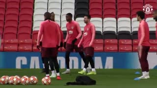 آخرین تمرین بارسلونا پیش از دیدار با منچستر یونایتد