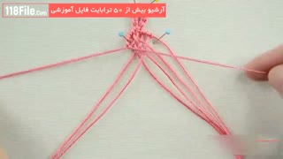 ترفندهای بافت دستبندهای زیبای دخترونه-مکرومه بافی