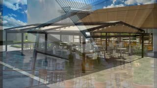 حقانی 09380039391 - سایه بان متحرک باغ رستوران - سقف تاشو باغ تالار