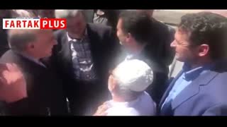 وزیر ورزش و ملی پوش والیبال در روستای سیل‌زده آق‌قلا