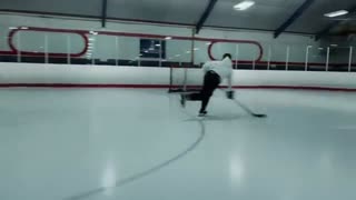 Mitch Marner shot by Auston Matthews