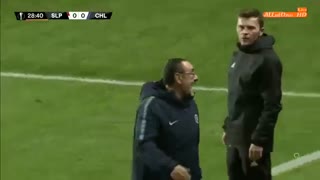 خلاصه دیدار اسلاویا پراگ 0_1 چلسی (دور رفت مرحله یک‌چهارم نهایی لیگ اروپا)