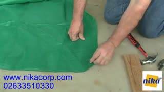 نصب توری سایه بان- نصب توری گلخانه- نصب شید سایه انداز