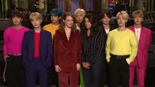 Emma Stone and Cecily Strong Are Freaking Out About BTS - SNL