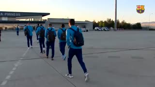 سفر تیم بارسلونا برای دیدار با هوئسکا