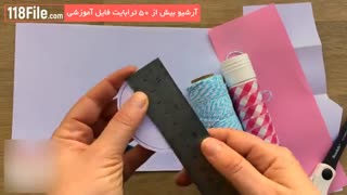 آموزش اوریگامی-آویز بونی شکل برای سرگرمی کودکان