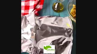 نحوه تهیه یه سیب زمینی آتیشی متفاوت
