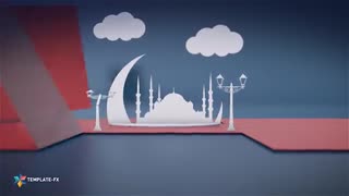 پروژه آماده افتر افکت ماه مبارک رمضان به صورت کاغذی