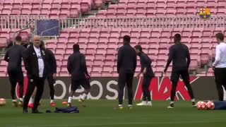 آخرین تمرین منچستر یونایتد پیش از دیدار با بارسلونا