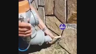 نحوه پر کردن درزها و بندکشی بوسیله فشار باد