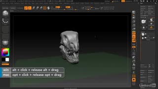آموزش کار با نرم افزار zbrush(قسمت 6)