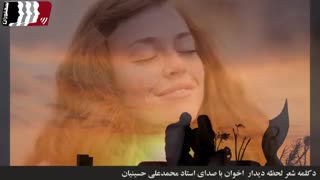 دکلمه شعر عاشقانه لحظه دیدار اخوان باصدای استاد محمدعلی حسینیان