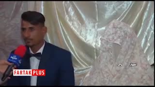 برگزاری جشن عروسی در مناطق سیل زده