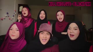 کاور Kill This Love بلک پینک با چند تا مسلمون