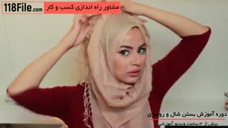 مدل های بستن شال و روسری بازیگران