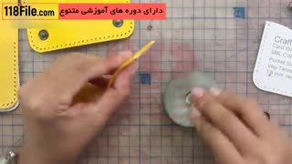 چرم دوزی کیف جا کارتی