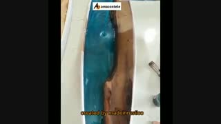 ساخت اسکیت درد با رزین اپوکسی و چوب