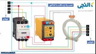 نحوه نصب رله ارت فالت به همراه سی تی های کوربالانس
