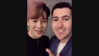 فارسی حرف زدن jackson از گروه got7 با معلشم ارش استیلاف