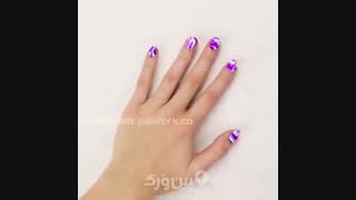 آموزش طرح ماربل ناخن