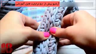 10 مدل بافت کیف خوشگل تریکو با دست