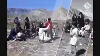 جشن نیمه شعبان گروه مهدا در مناطق سیل زده لرستان