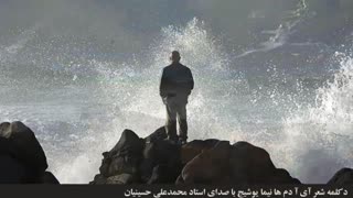دکلمه شعر آی آدم ها نیما یوشیج با صدای استاد محمدعلی حسینیان