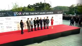 BTS فرش قرمز مراسم THE FACT MUSIC AWARDS