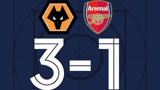 خلاصۀ دیدار ولورهمپتون 3_1 آرسنال (دیدار معوقه از هفتۀ سی‌ویکم لیگ برتر انگلیس)
