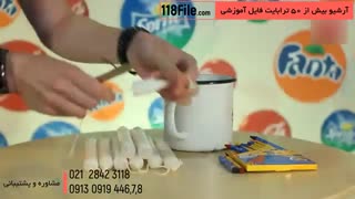 آموزش ساخت شمع به شکل نوشابه