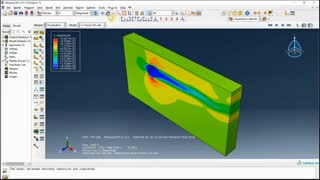 شبیهسازی اثر وجود مانع در مسیر سیال در ABAQUS/CFD