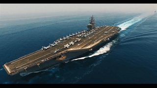 رصد ناوگروه آمریکایی در خلیج فارس توسط سپاه