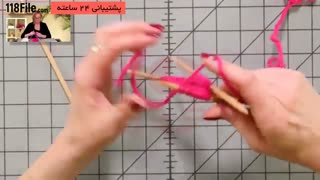 بافت دستکش بچگانه به الگو ساده