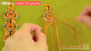 آموزش دستبند رنگی -مهره ای