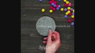 زیر لیوانی فانتزی و بامزه بسازید
