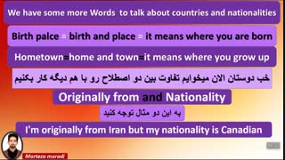 آموزش مکالمه زبان انگلیسی درس اول جلسه سوم از سطح متوسط