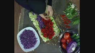 آموزش تزئین سالاد