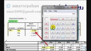توضیح خروجی جدول مقایسه چندگانه تحلیل واریانس