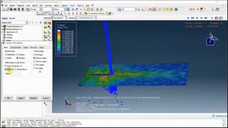 شبیهسازی برش با واتر جت یا جت آب در ABAQUS