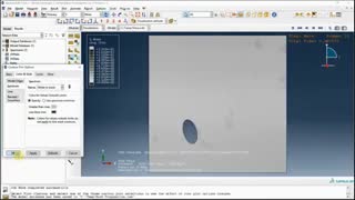 شبیهسازی انتشار موج در صفحه سوراخدار در ABAQUS