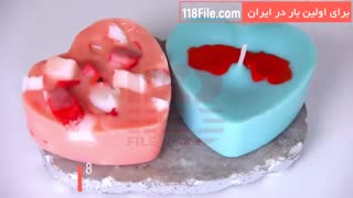 ساخت انواع شمع های خیره کننده برای ولنتاین