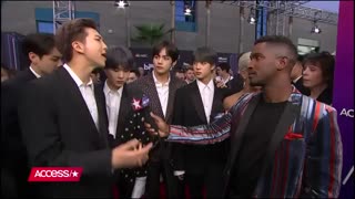 BTS Show Off Impressive Dance Moves & Talk Giving Back To Charity - Access - YouTube