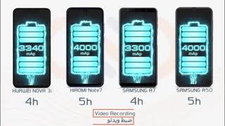 مقایسه گوشی های Galaxy A7, Galaxy A50, Xiaomi Note 7 و Huawei Nova 3i