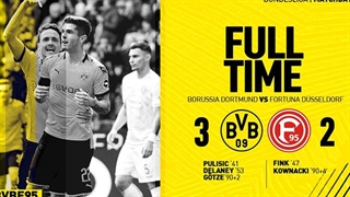 خلاصه دیدار دورتموند 3_2 دوسلدورف ( هفتۀ سی‌سوم بوندسلیگای آلمان )