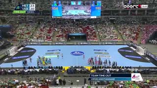 دیدار تیم های هندبال کریستیان ساند و متز در رده بندی  لیگ قهرمانان اروپا ۲۰۱۹